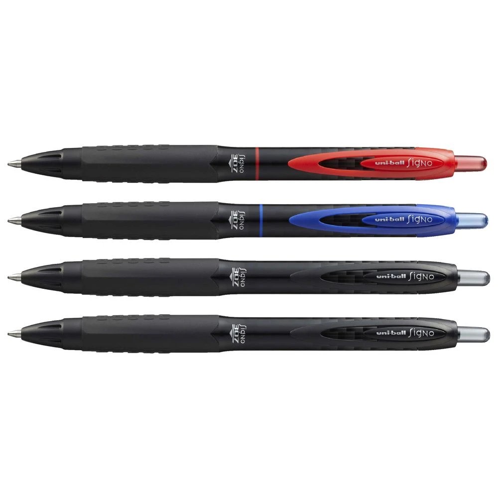 3 Uni-Ball Signo 307 Fine Retractable Gel Pens Assorted 4 Pack, 3 of 3