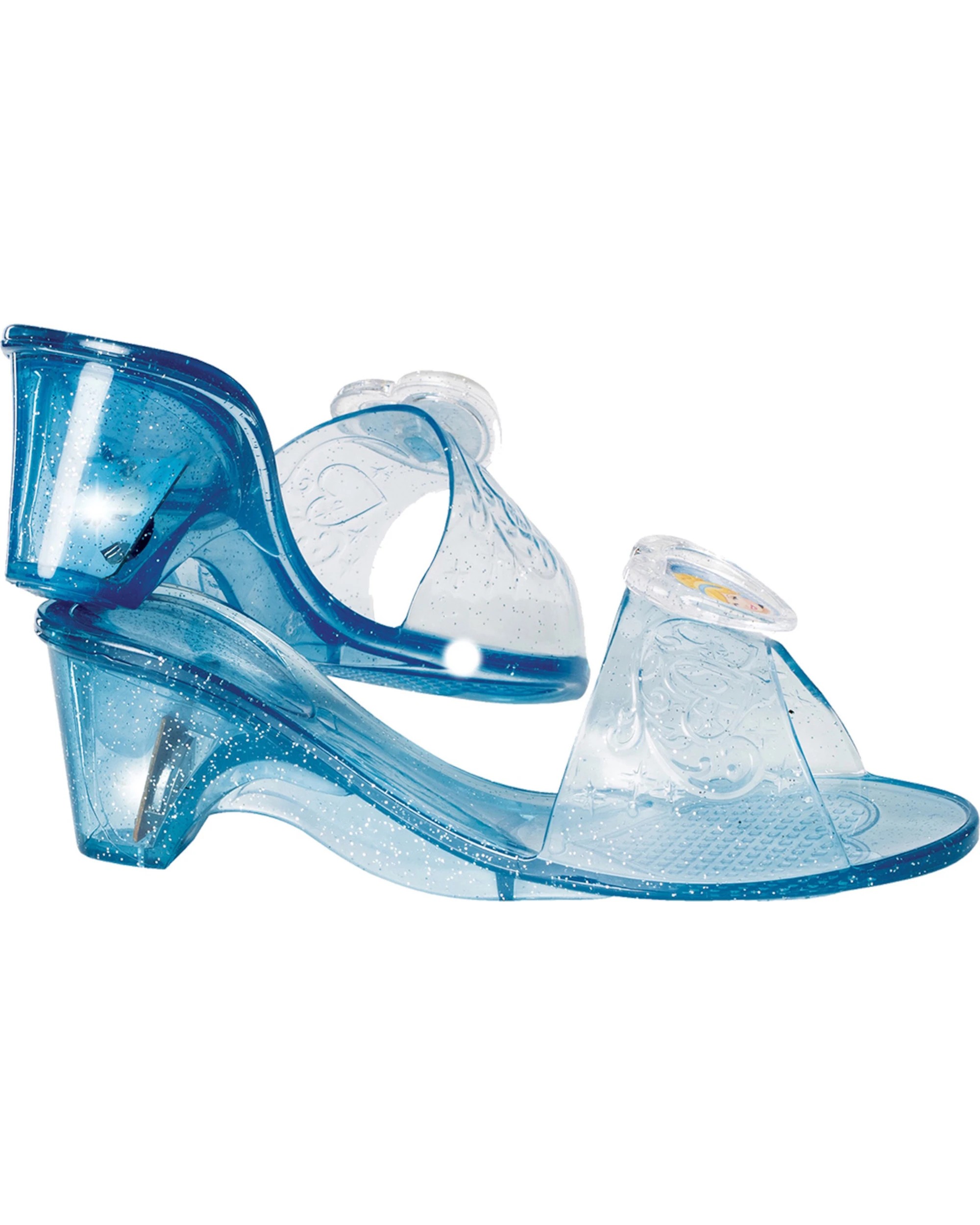 3 Rubies Cinderella Light Up Jelly Shoes - 13-3 - Blue, 3 of 4