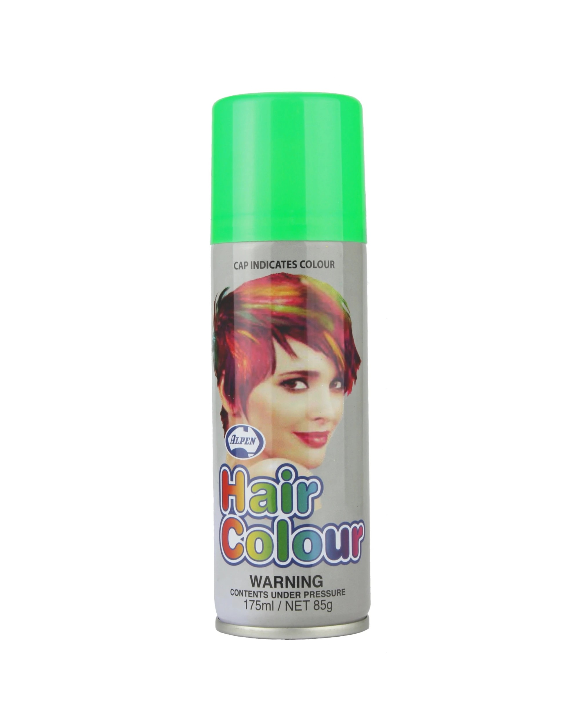 1 Alpen Coloured Hair Spray - Green, 1 of 1