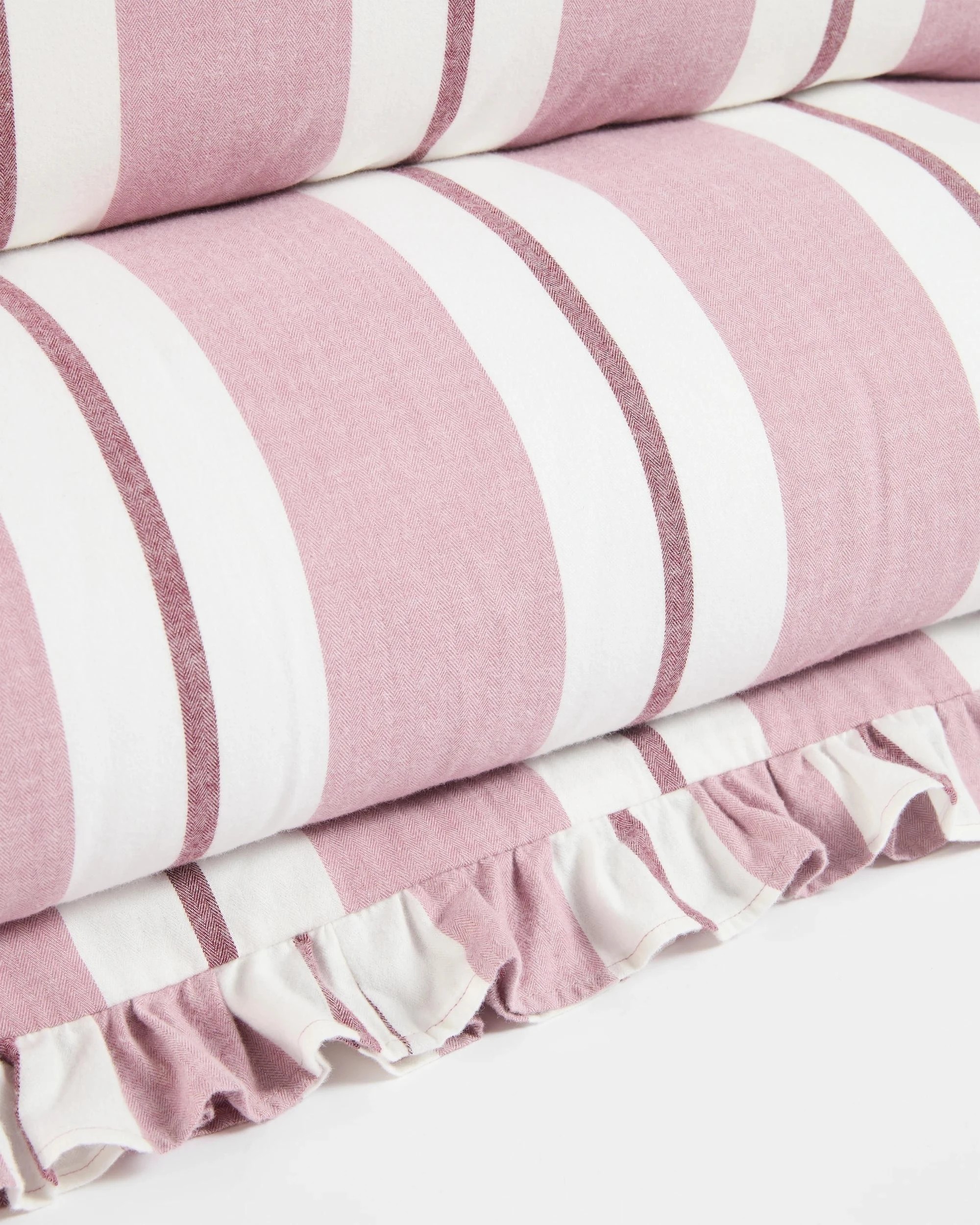 7 Target Peyton Australian Cotton Herringbone Stripe Quilt Cover Set - Single Bed - Pink, 7 of 8