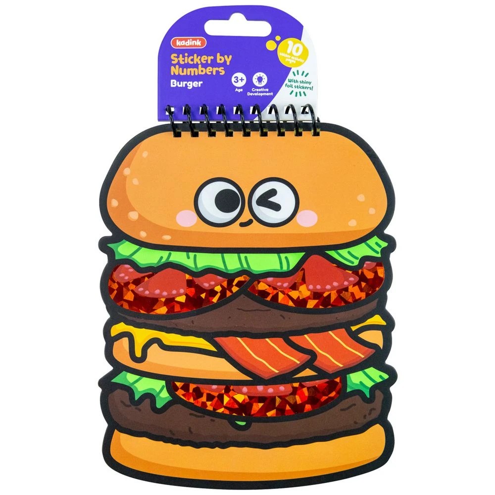1 Kadink Sticker by Number Book Burger, 1 of 4