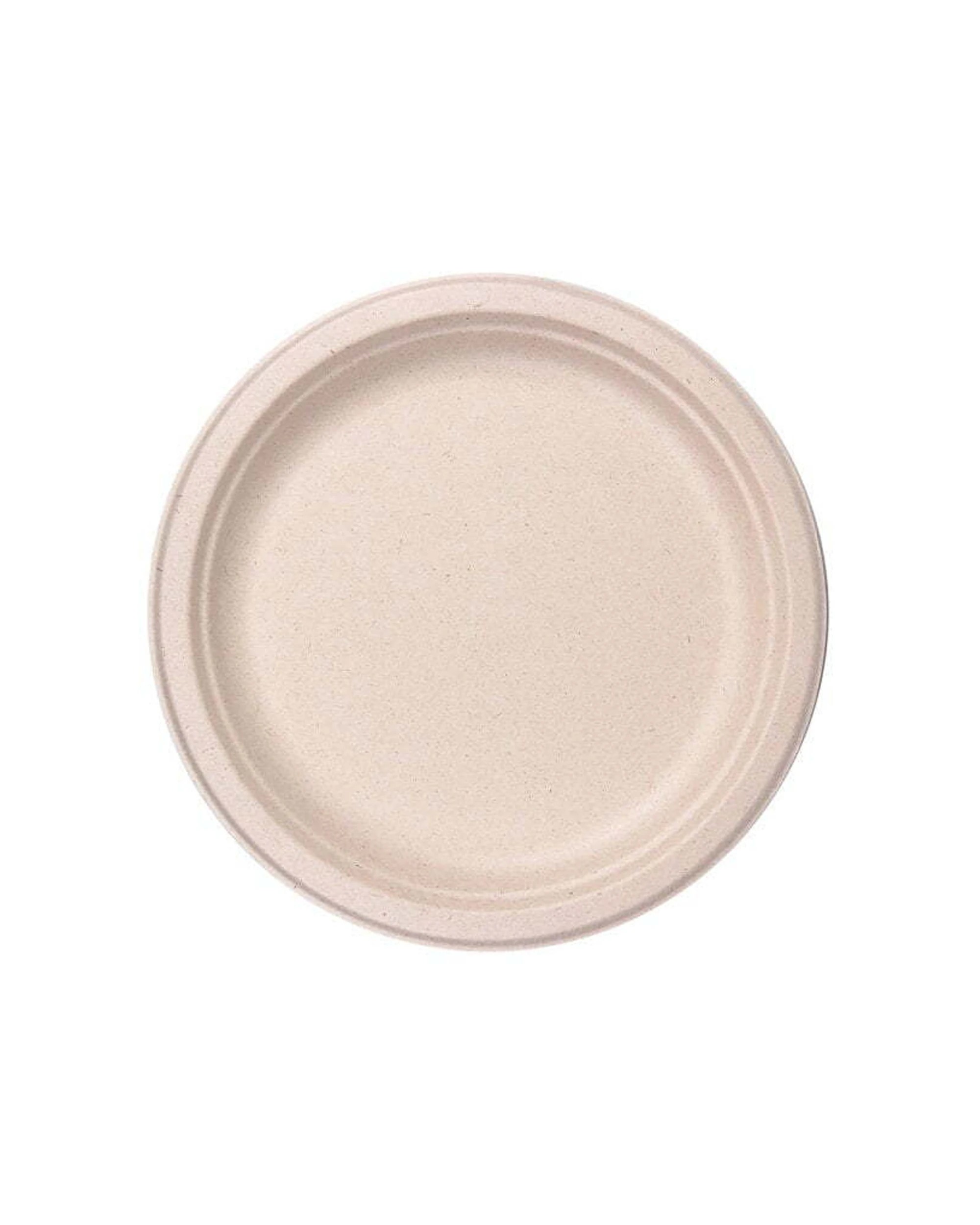 2 10pc Eco Basic 17cm Biodegradable Sugarcane Food Dining Round Plate Picnic/party
 - Natural, 2 of 5