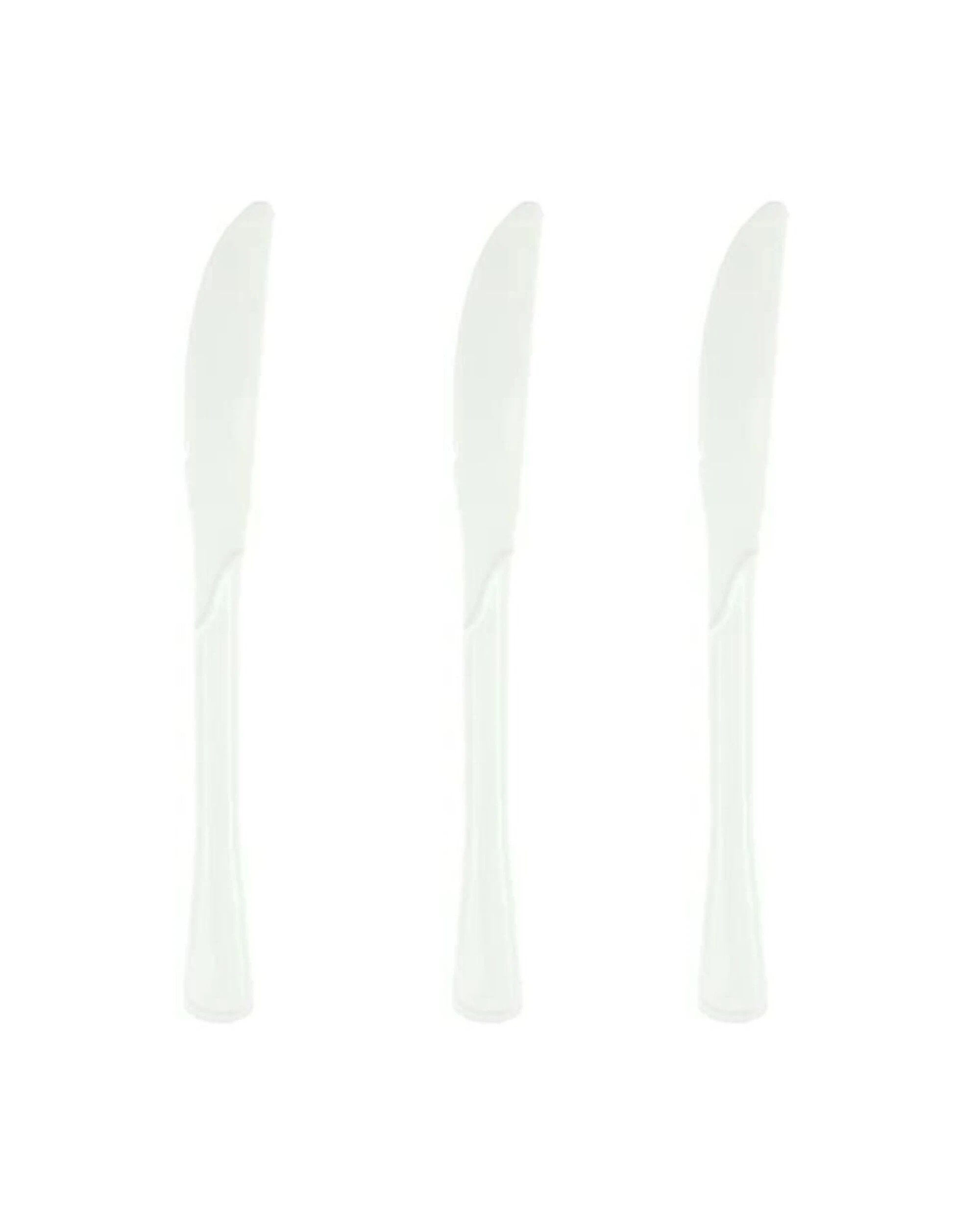 1 Alpen Reusable Knives Pack of 20 - White - White, 1 of 3