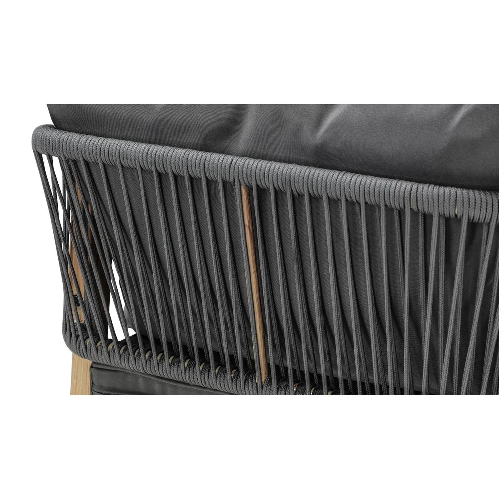 2 Livsip 3pcs Outdoor Dining Setting 90cm Table Lounge Chairs Patio Furniture Set
 - Multi, 2 of 3