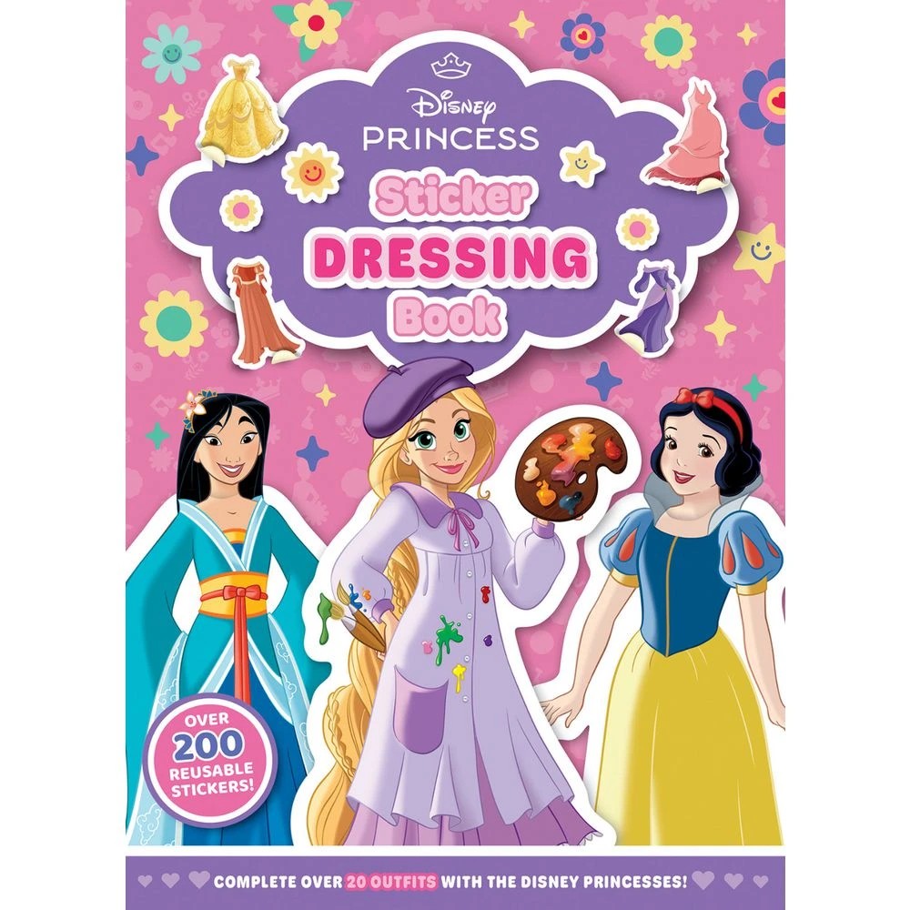 1 Scholastic Sticker Dressing Book Disney Princess, 1 of 4