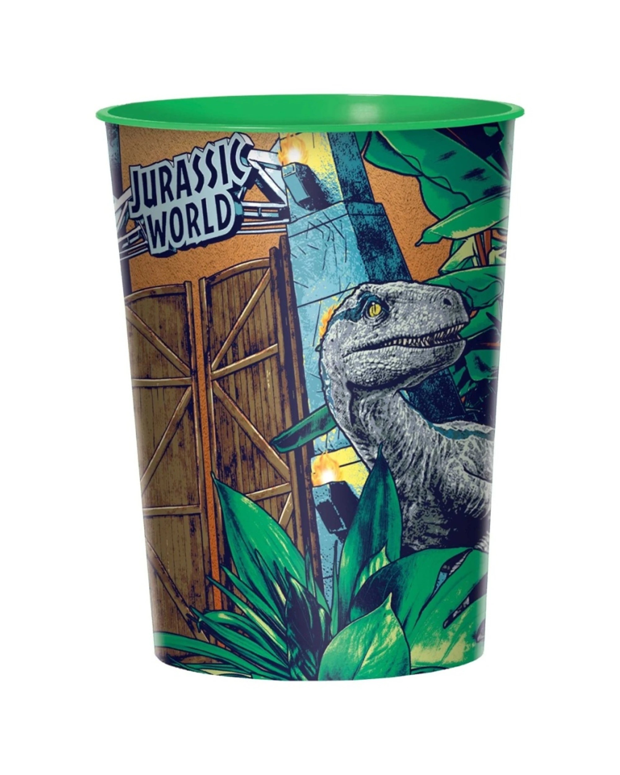 2 Anagram 8pc Disposable 16oz Paper Cups Jurassic Into The Wild 473mL - Multi, 2 of 2