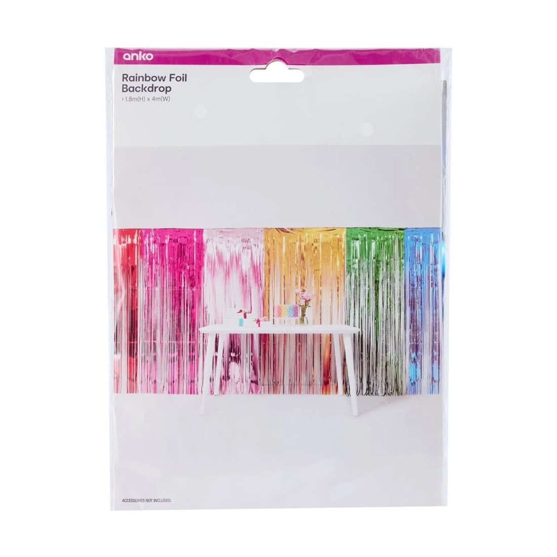 6 Rainbow Foil Backdrop, 6 of 6