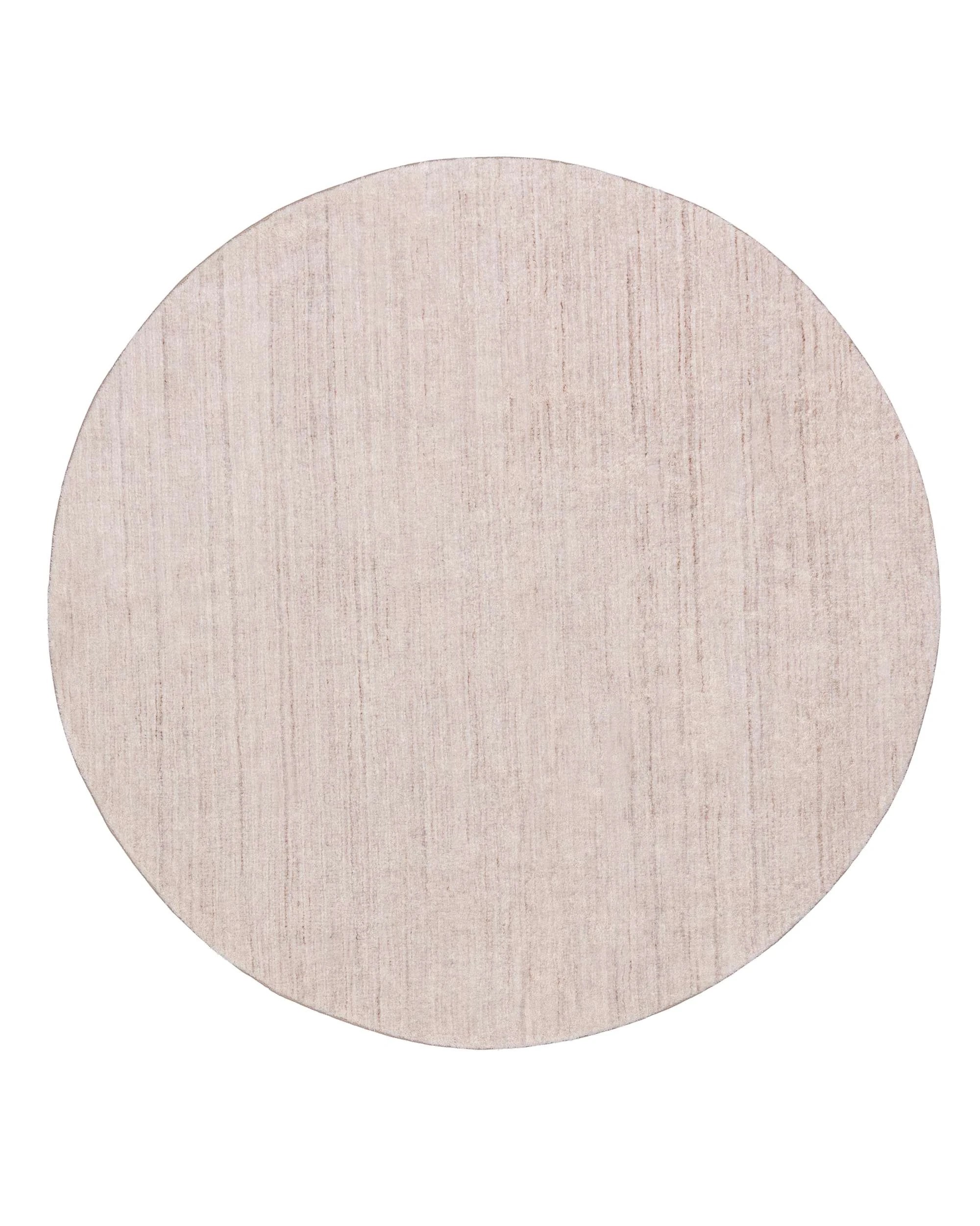 1 Loopsie Anjo Distressed Washable Round Rug-200cm x 200cm - Beige, 1 of 4