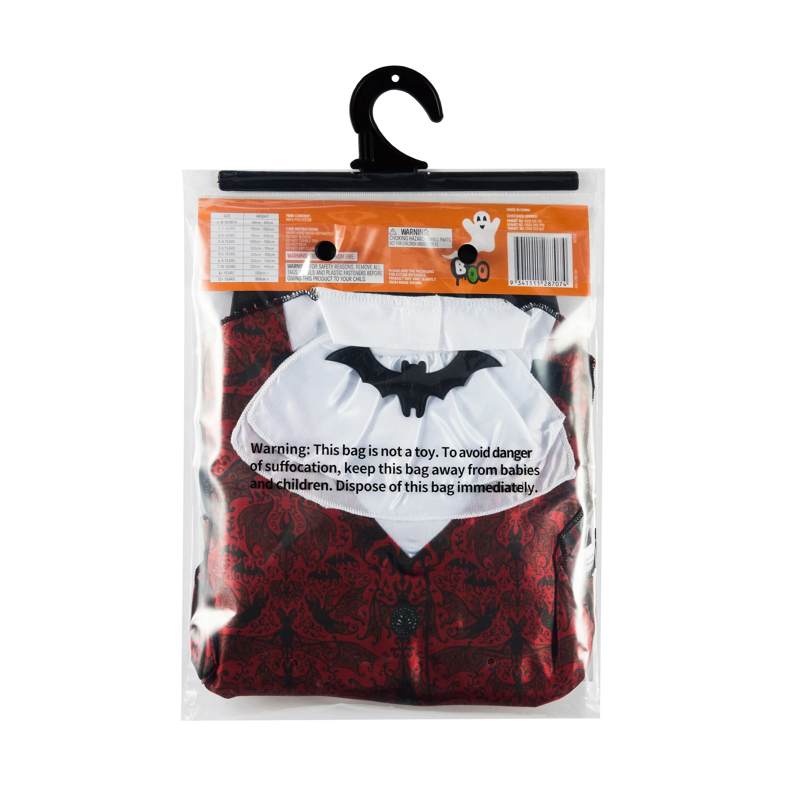 10 4 Piece Vampire Costume - Ages 4-6, 10 of 10