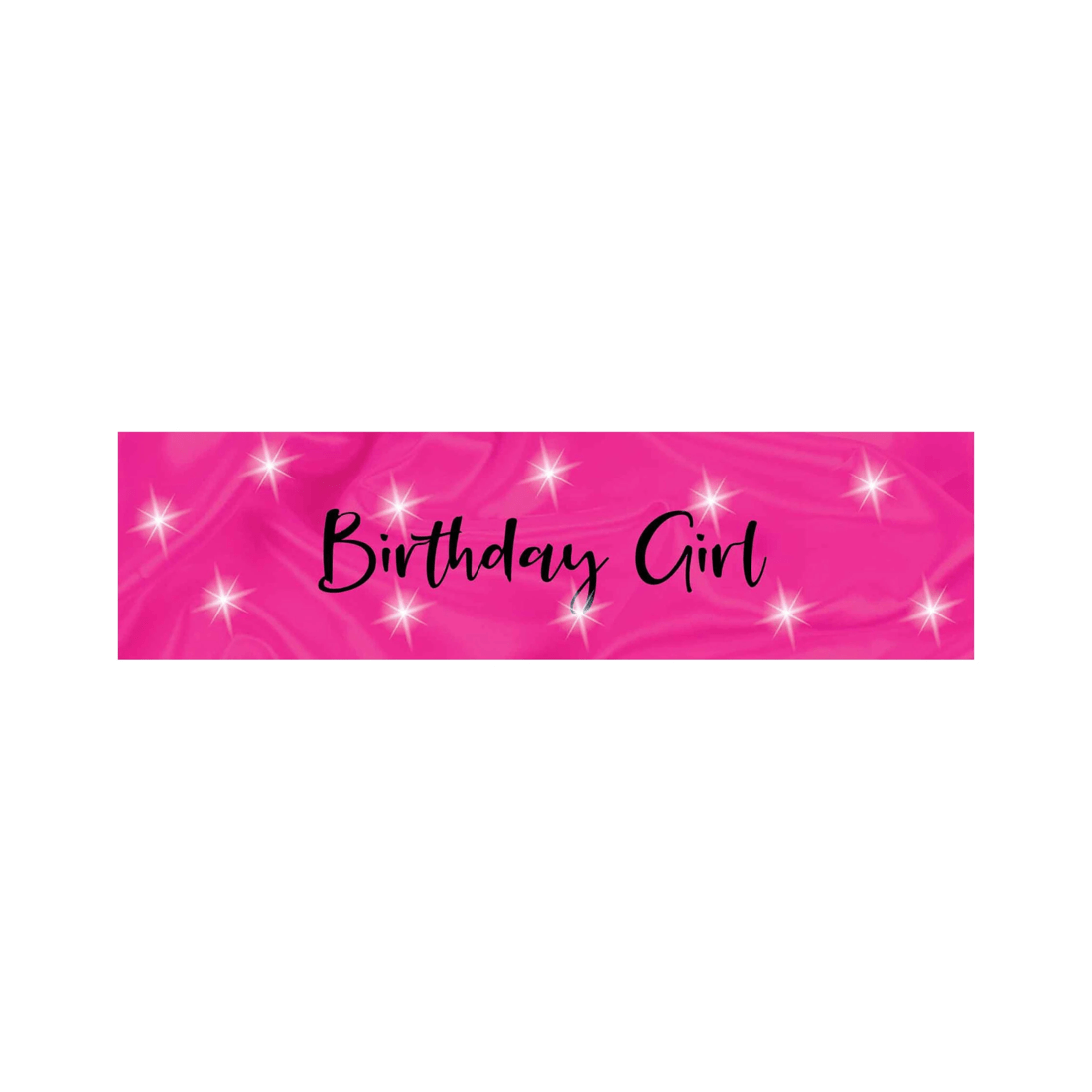 3 Flashing Birthday Girl Sash Pink With Black Lettering Girls Costume Celebration
 - Pink, 3 of 4