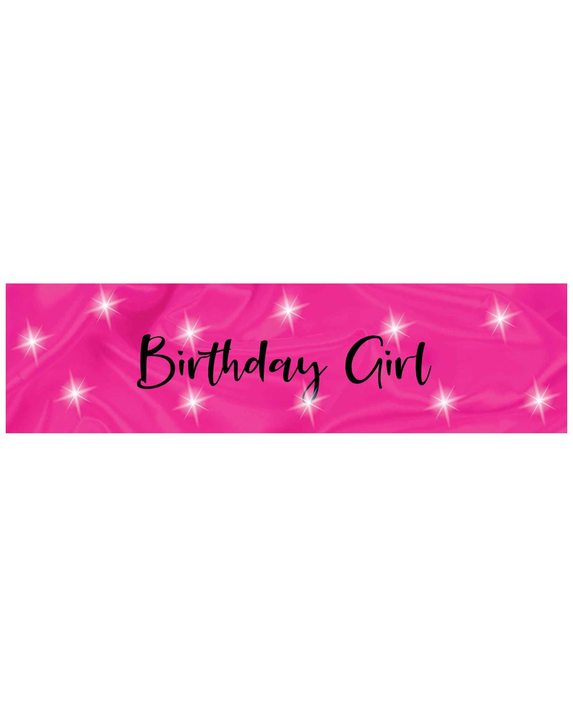 3 Flashing Birthday Girl Sash Pink With Black Lettering Girls Costume Celebration
 - Pink, 3 of 4