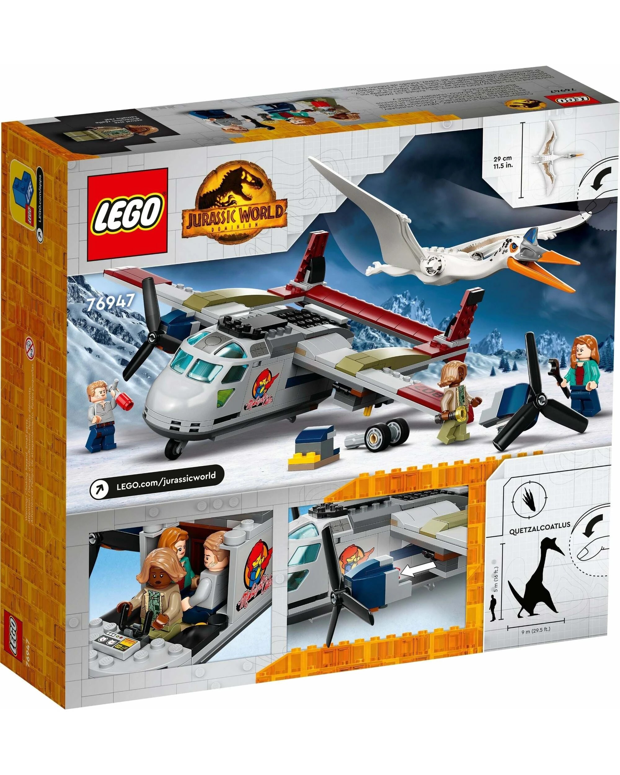 3 LEGO Jurassic Park 76947 Quetzalcoatlus Plane Ambush, 3 of 5