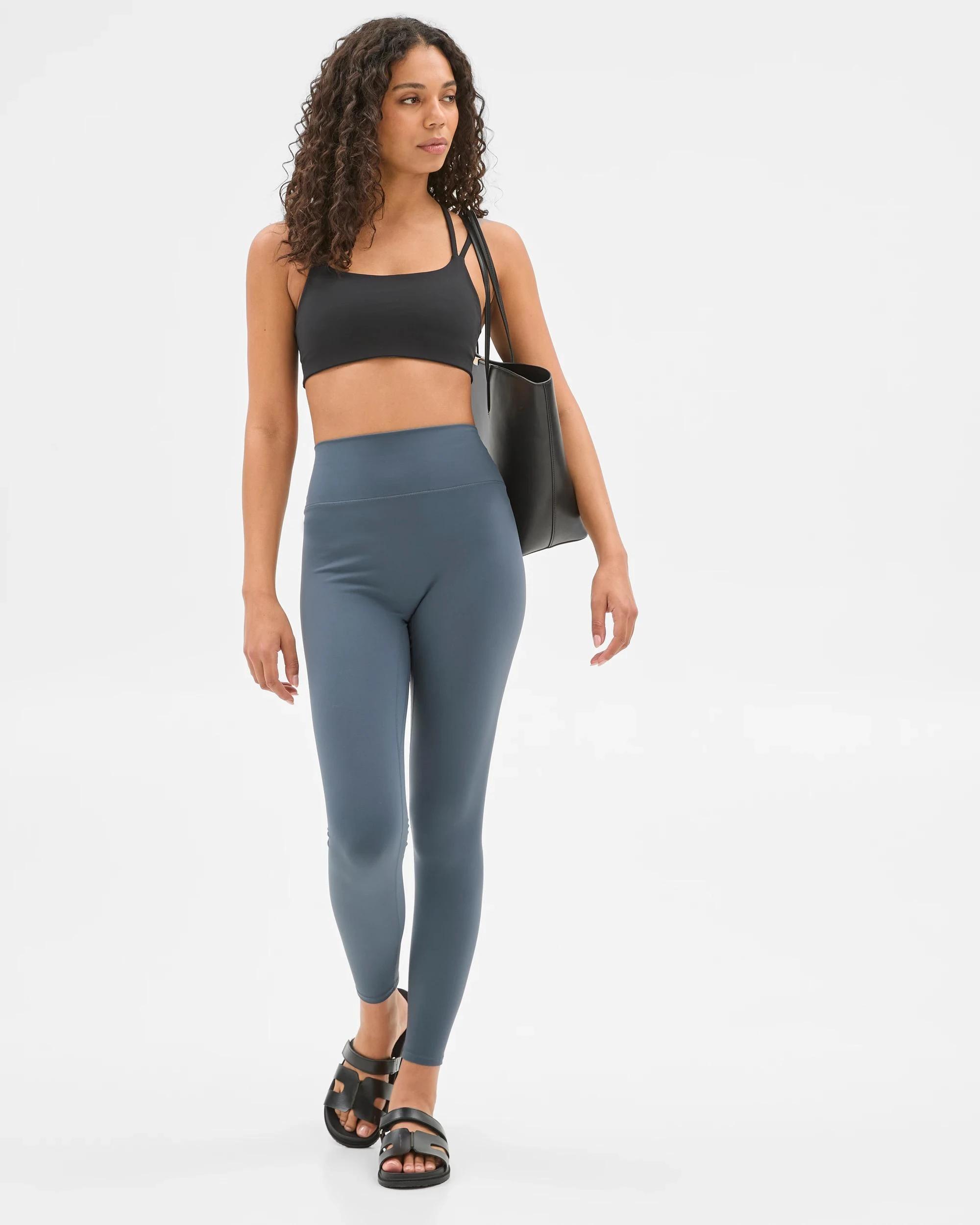 1 Target Active Studio Soft Full Length Yoga Tights SMOKE, 1 of 6