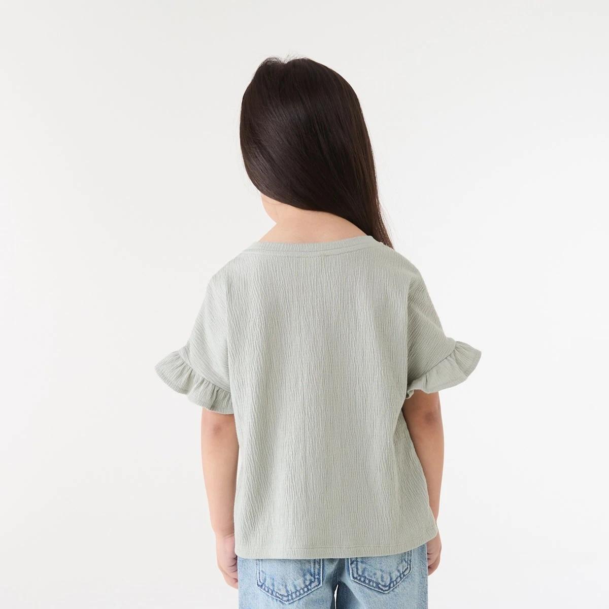 2 Short Sleeve Crinkle T-shirt AQUA GREY, 2 of 6