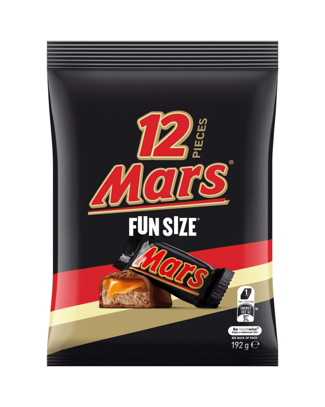 Mars 12 Piece Chocolate Fun Size Bars Share Pack 