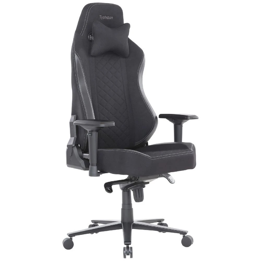 1 Typhoon Prime Fabric Chair Black Ergonomic Chairs and Desk Chairs, 1 of 10