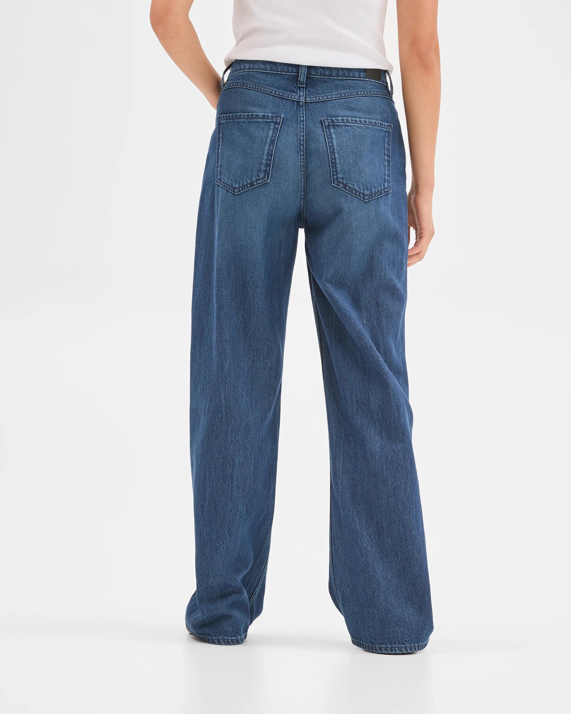 3 Target Woman Wide Leg Loose Fit Denim Jeans - Imogen MOONLIGHT, 3 of 6