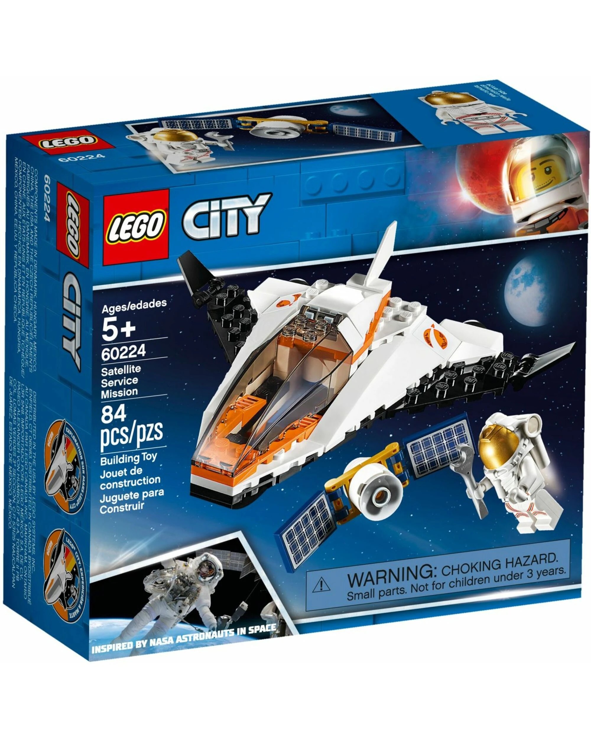 1 LEGO 60224 Satellite Service Mission Space Shuttle Toy, 1 of 4