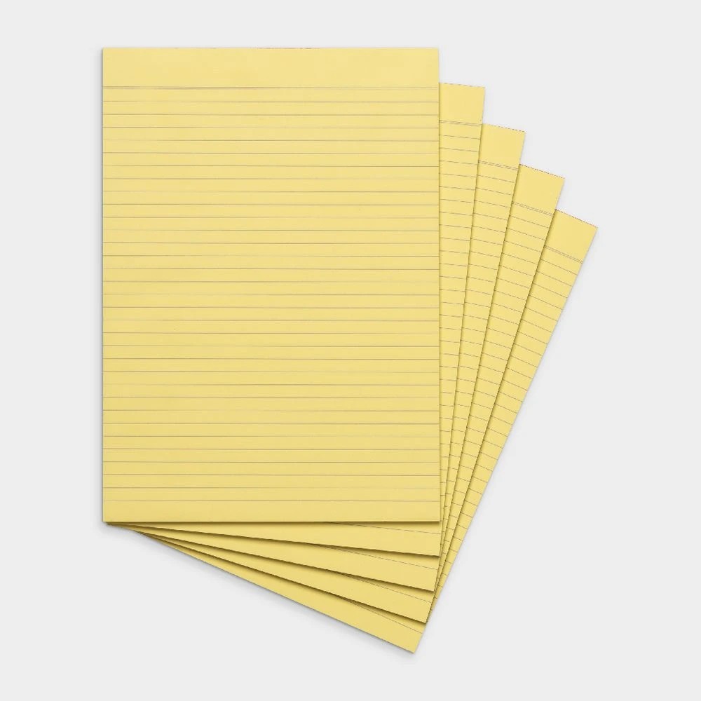 3 J.Burrows A4 Office Pads Ruled 50 Sheets 5 Pack, 3 of 3