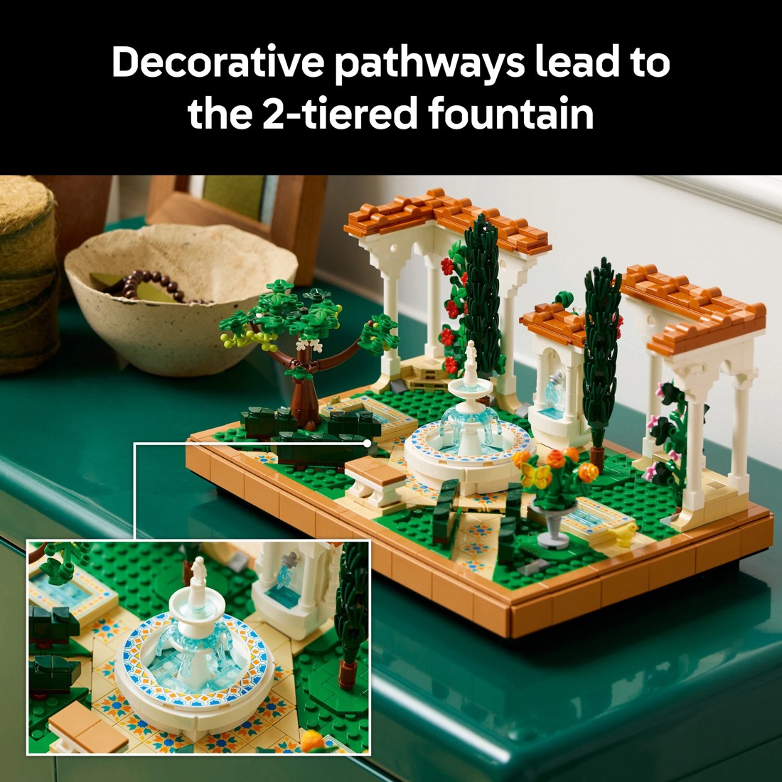 8 LEGO Icons Fountain Garden 10359, 8 of 11