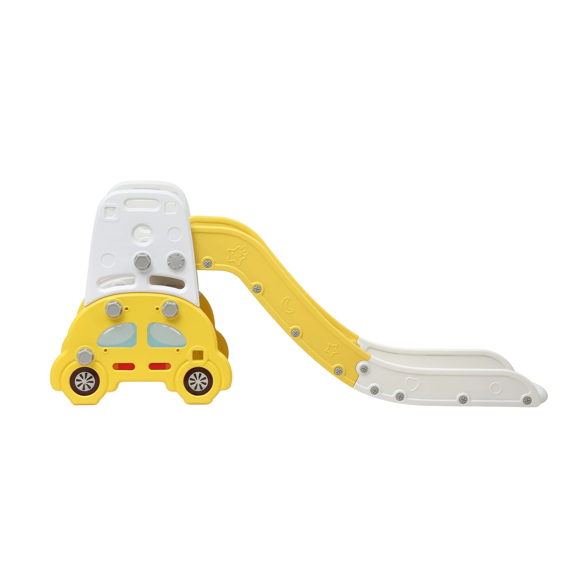 4 Keezi Kids Slide Set Toddler Playset - Yellow, 4 of 8