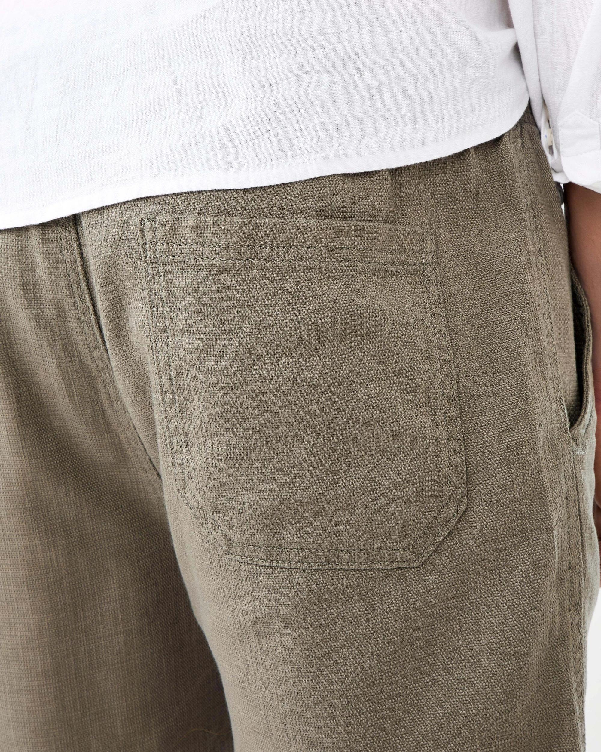 7 Cotton Slub Volley Shorts Grn Tusock, 7 of 8