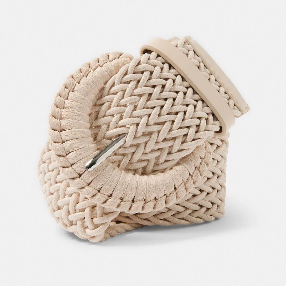 1 Woven D Belt Off White, 1 of 3