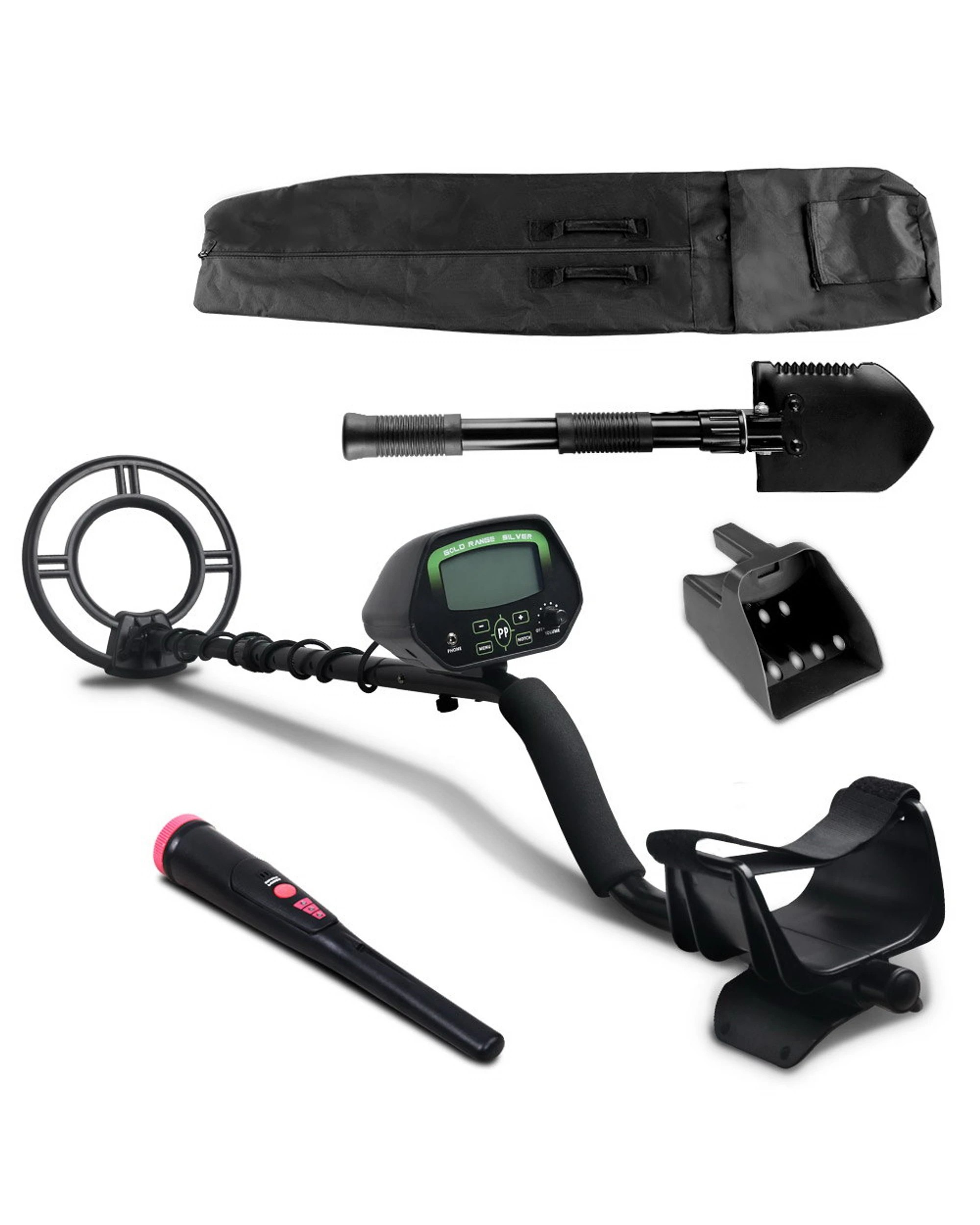 1 Weisshorn Metal Detector 220MM Deep Sensitive Waterproof Pinpointer Treasure Hunter Shovel, 1 of 3