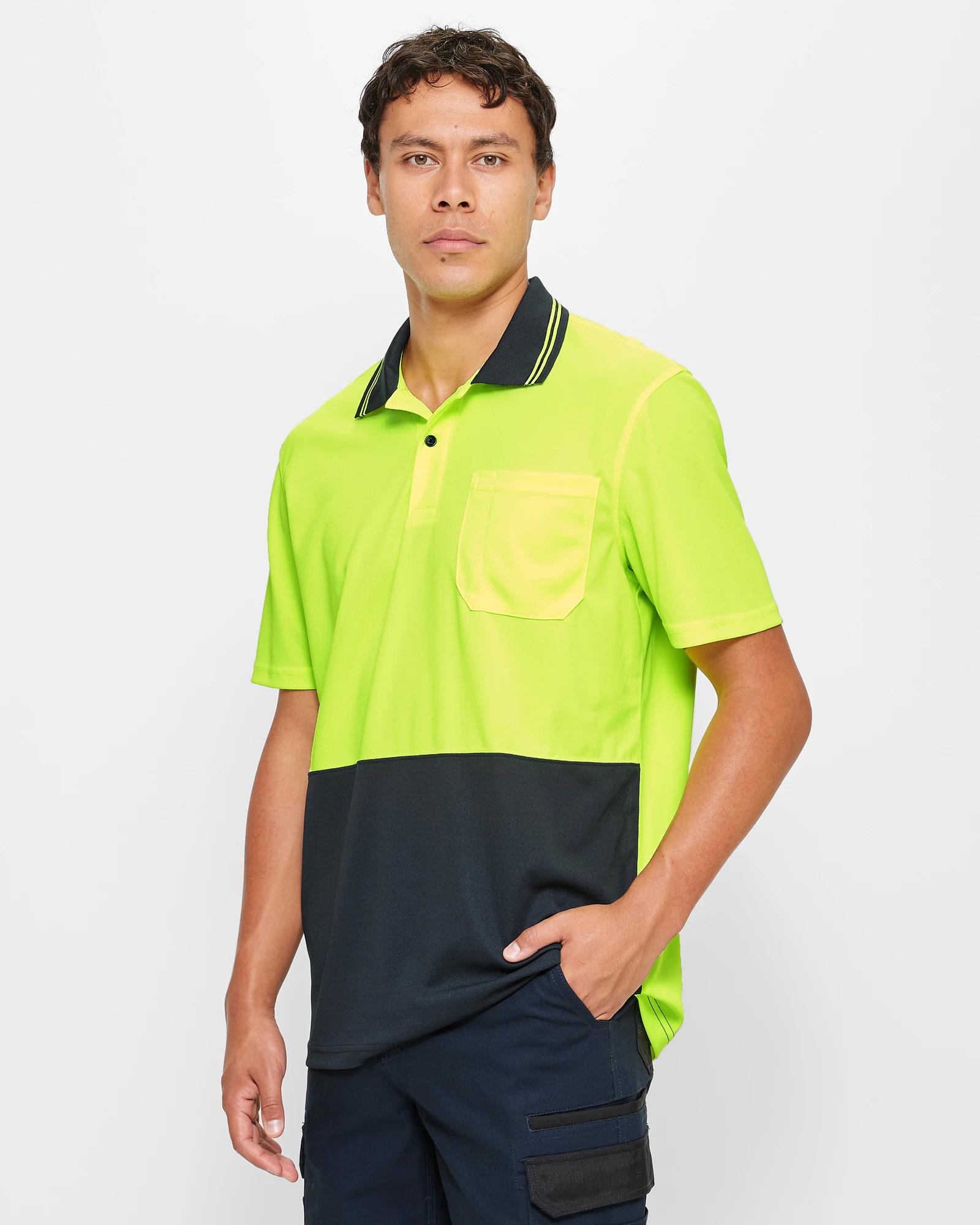 2 Graphite Hi-visibility Polo Shirt YELLOW, 2 of 5