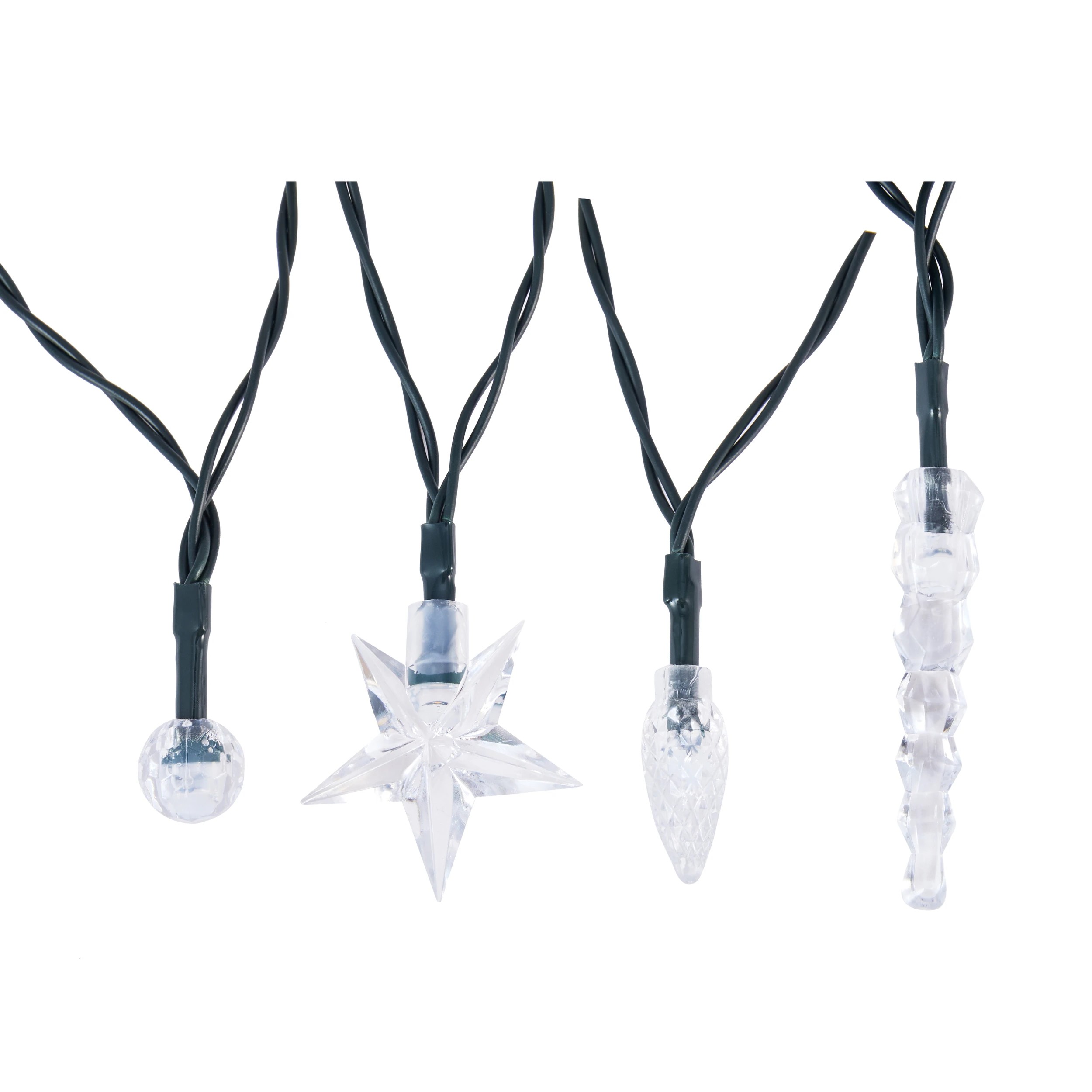 4 Solar Powered 24 LED Novelty String Lights - Assorted, 4 of 7
