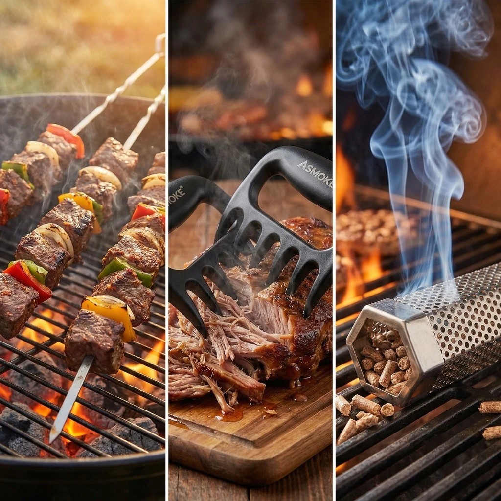 5 ASMOKE Essential Portable Smart Wood Pellet Grill & Pitmaster Accessory Bundle with 5lb Applewood - Multi, 5 of 6
