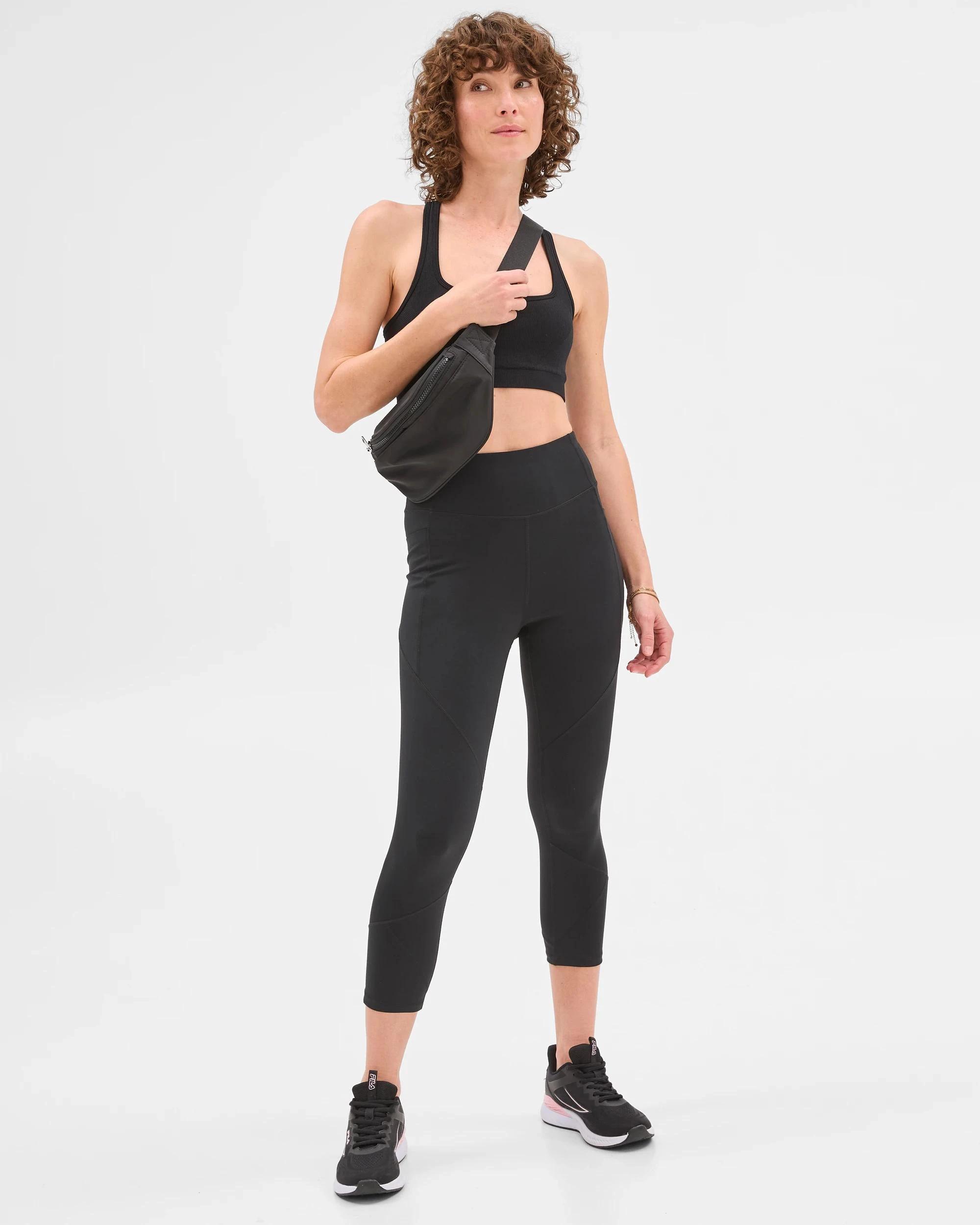 4 Target Active Infinity Sculpt High Rise 3/4 Length Tights BLACK, 4 of 7