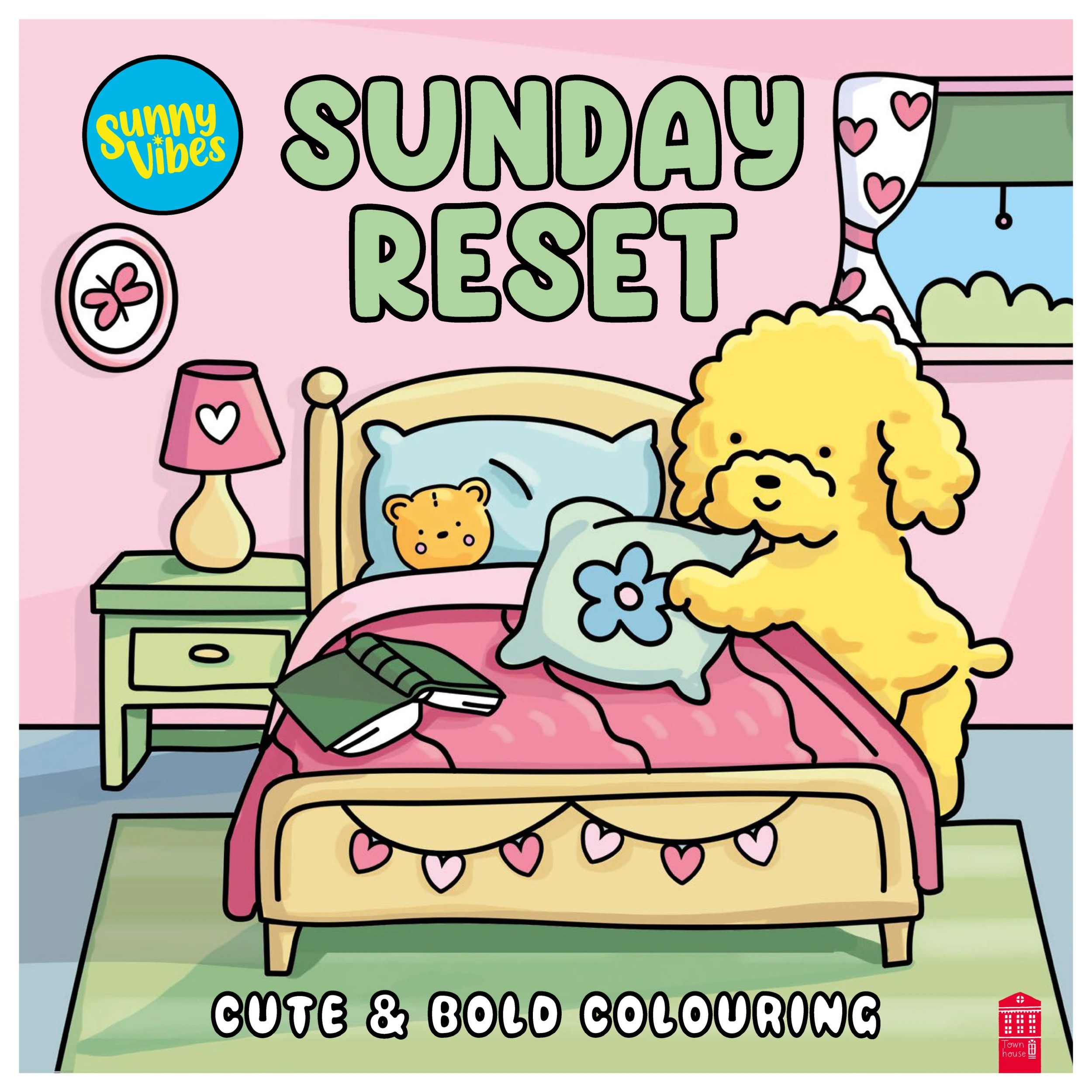 1 Sunny Vibes Sunday Reset Cute & Bold Colouring Book, 1 of 3
