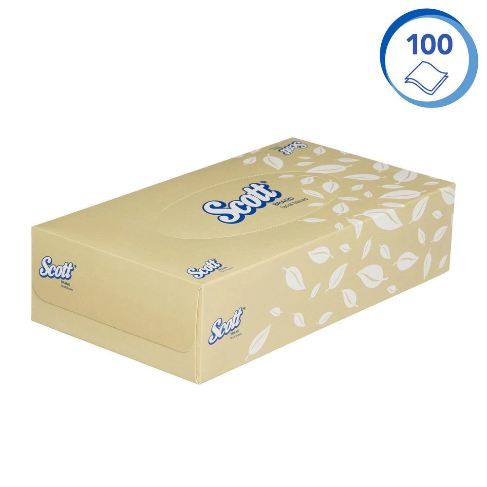 4 Scott Facial Tissue Box 2 Ply 100 Sheets, 4 of 4