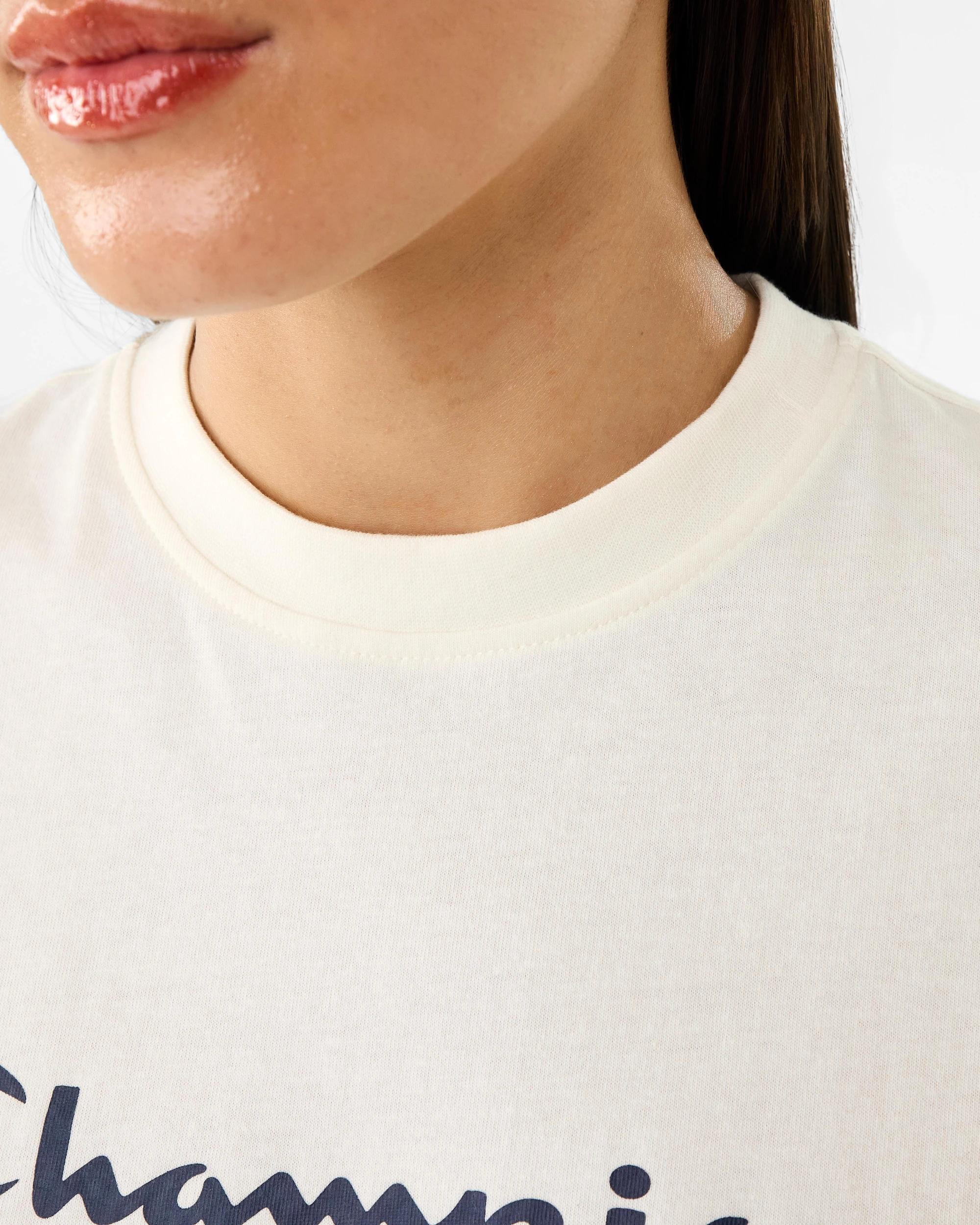 7 Champion Script Womens T-shirt Whis White, 7 of 7