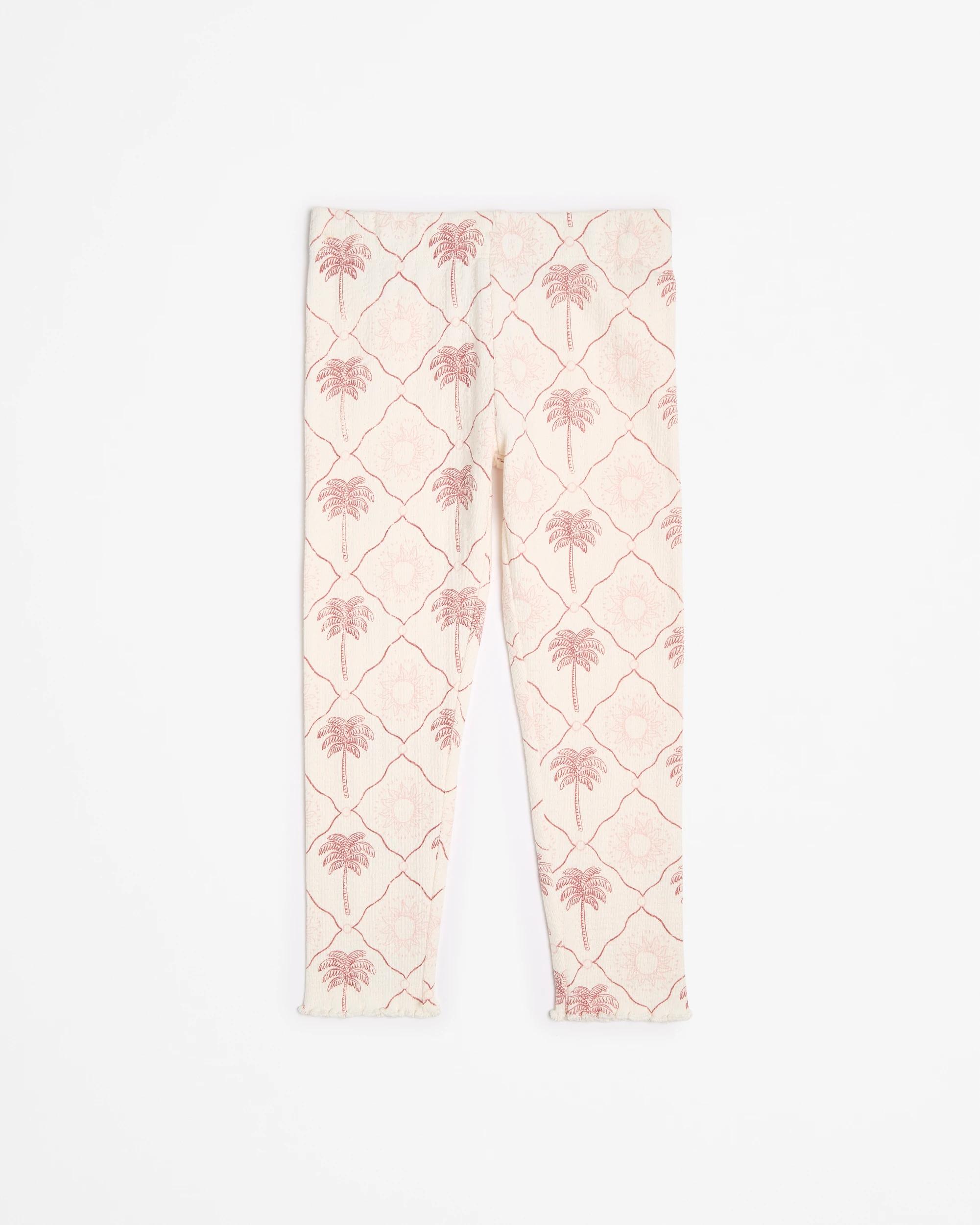 4 Target Australian Cotton Pointelle Rib Leggings PALM TILE, 4 of 5