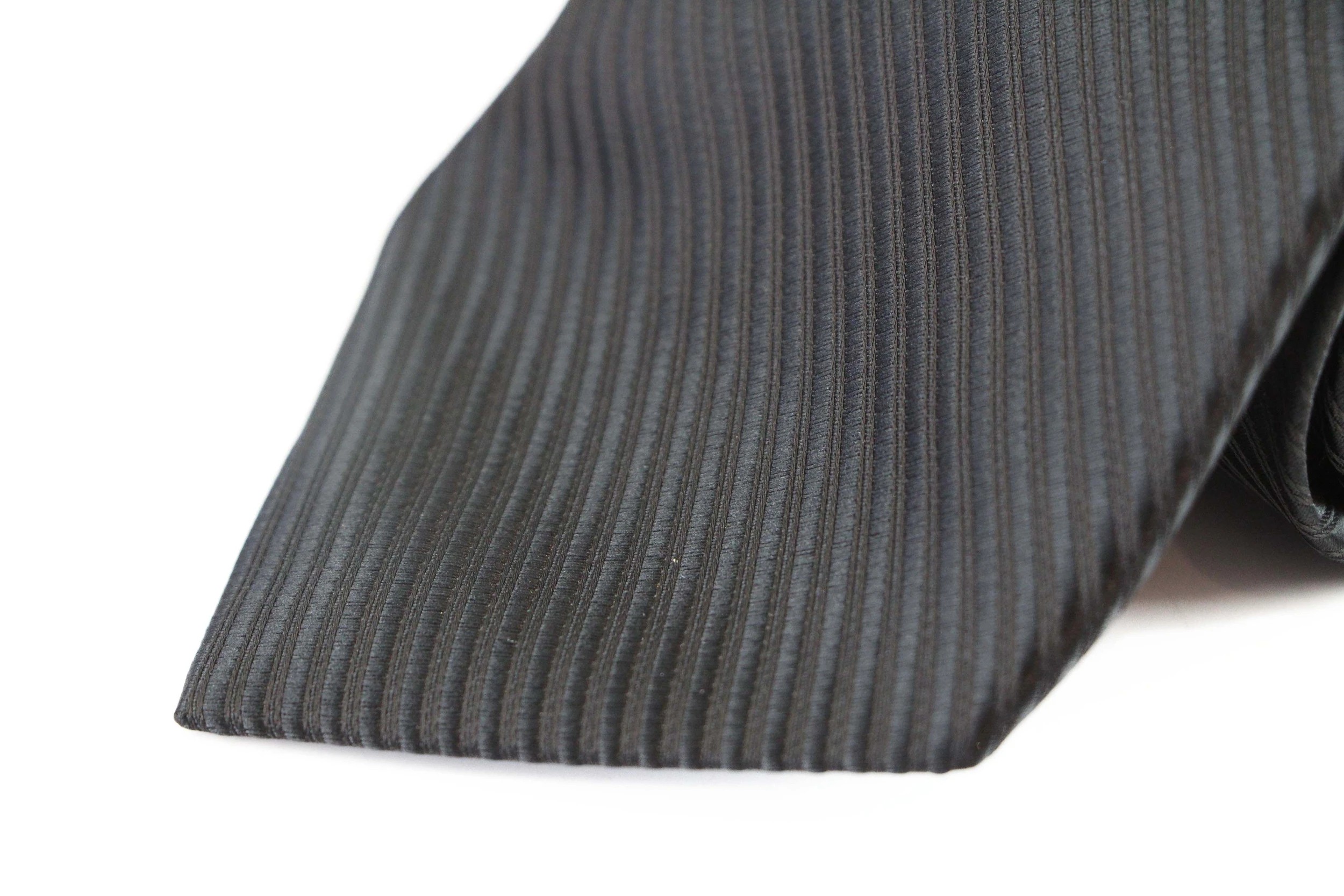 3 Zasel Mens Black Striped 10cm Classic Neck Tie - Black, 3 of 3