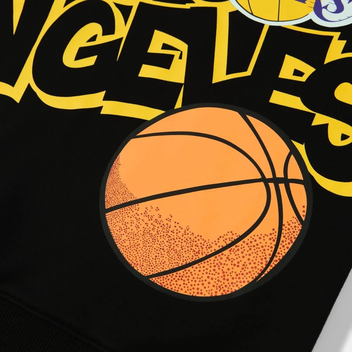 4 Official NBA Kids Fleece Crew Neck Top BLACK LAKERS FLEECE CREW, 4 of 5