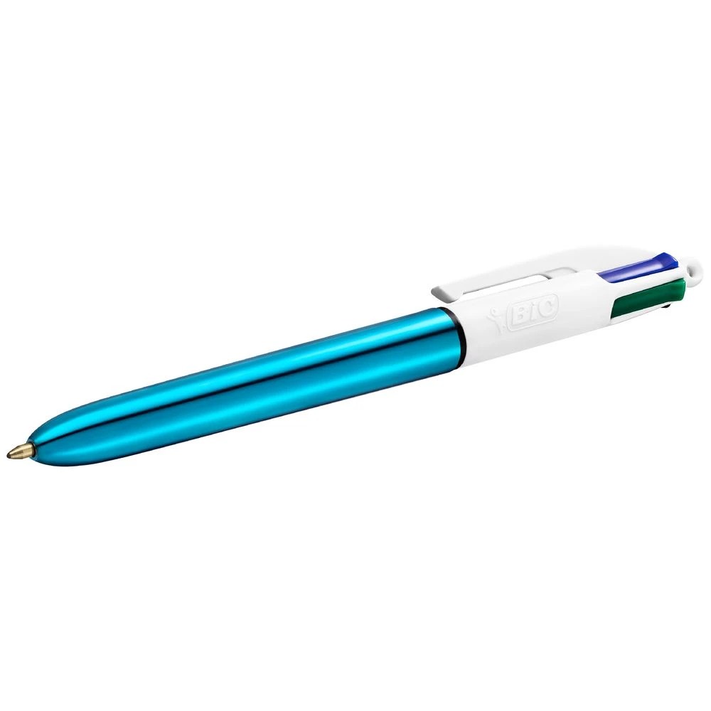 4 BIC 4 Colours Shine Ballpoint Pen Blue, 4 of 6