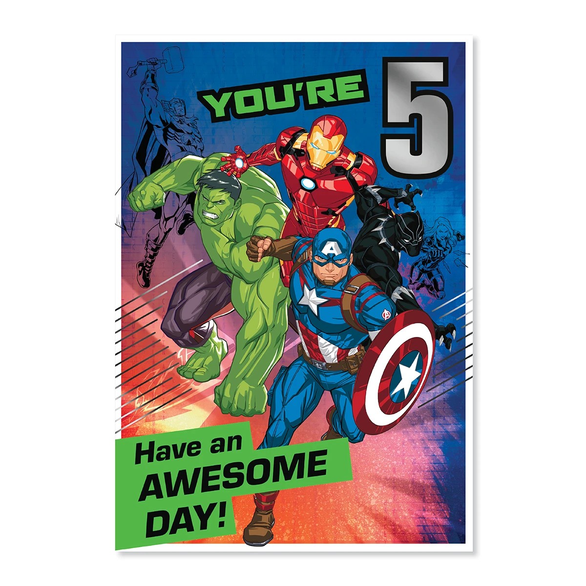 3 Connections from Hallmark Birthday Card - Avengers 5th, 3 of 3