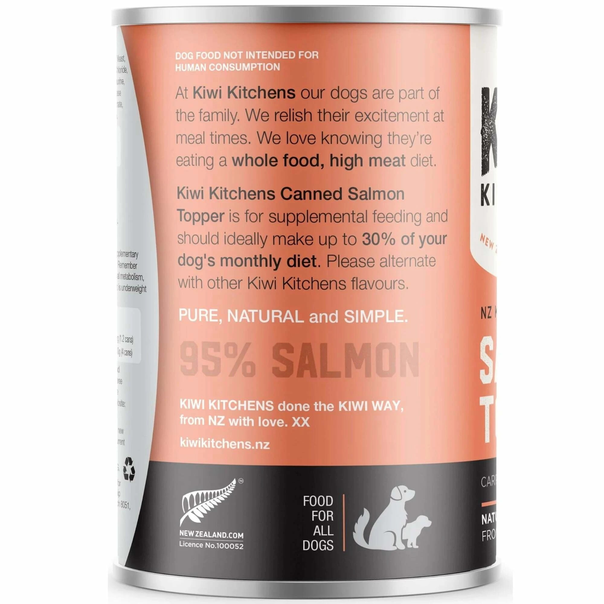 2 Kiwi Kitchens Canned Dog Food Salmon Dinner 9X375g, 2 of 2