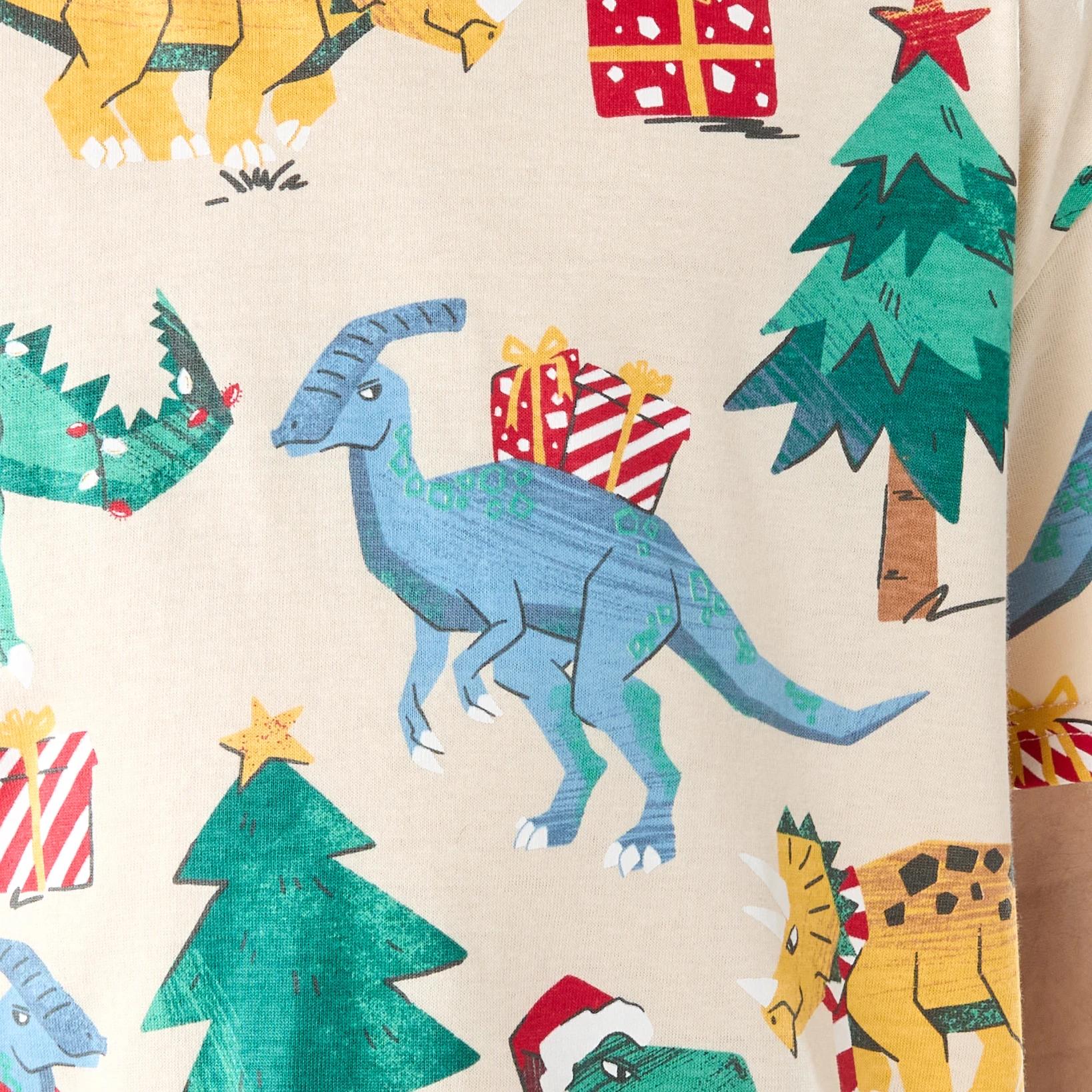 5 Christmas Print T-shirt Bge Dino, 5 of 7