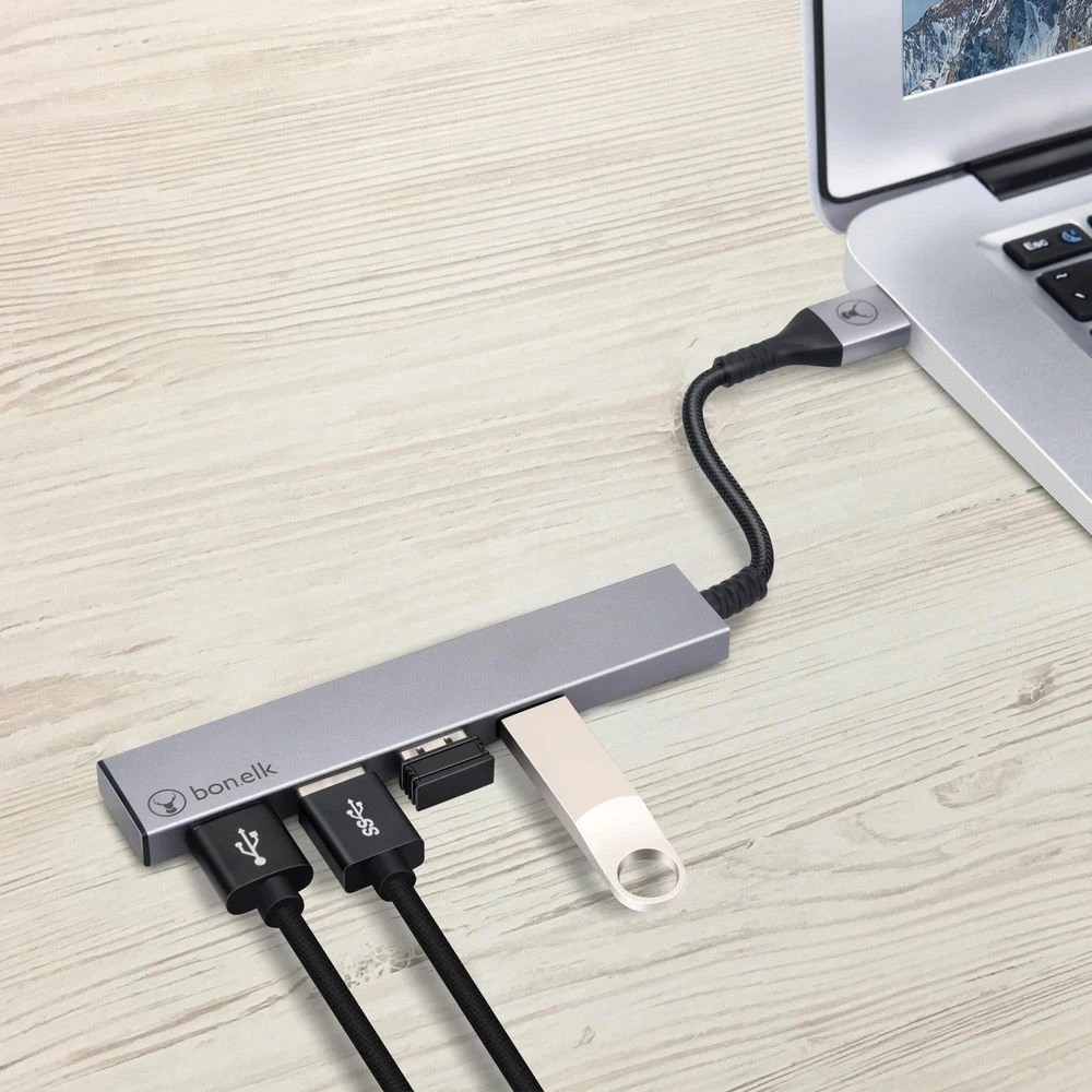 2 Bonelk USB 3.0 4-Port Hub Space Grey, 2 of 2