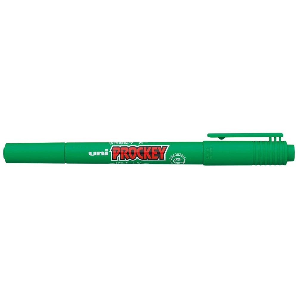 1 Uni-ball Prockey Dual Permanent Marker Fine Green, 1 of 2