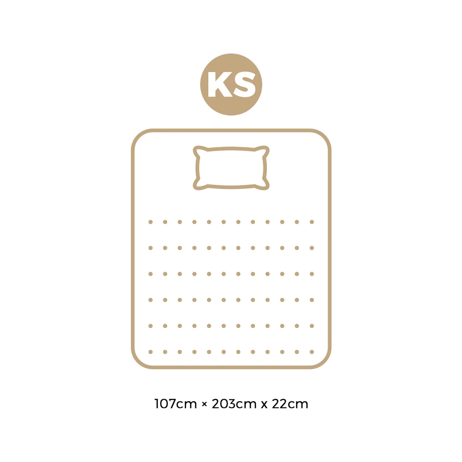 4 Bedra Bedding King Single Mattress Luxury Bed Bonnell Spring Foam 22cm
 - Multi, 4 of 10