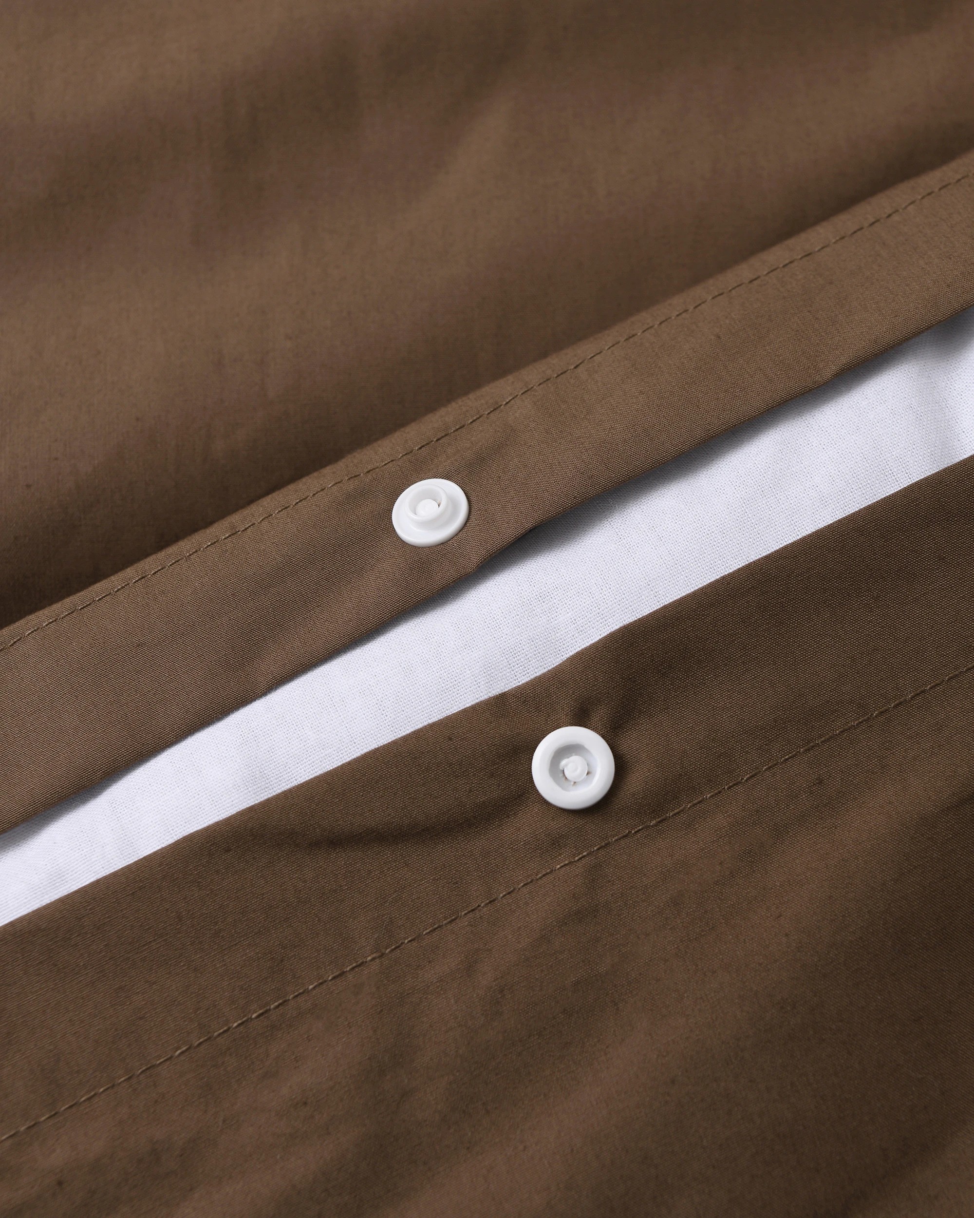 3 Dreamaker 300TC Cotton Percale Quilt Cover Set - Super King Bed - Chocolate, 3 of 5