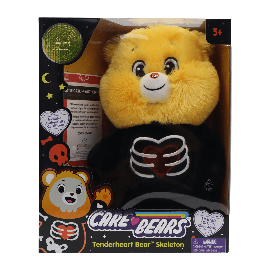 1 Care Bears Tenderheart Bear Skeleton Plush Toy, 1 of 3