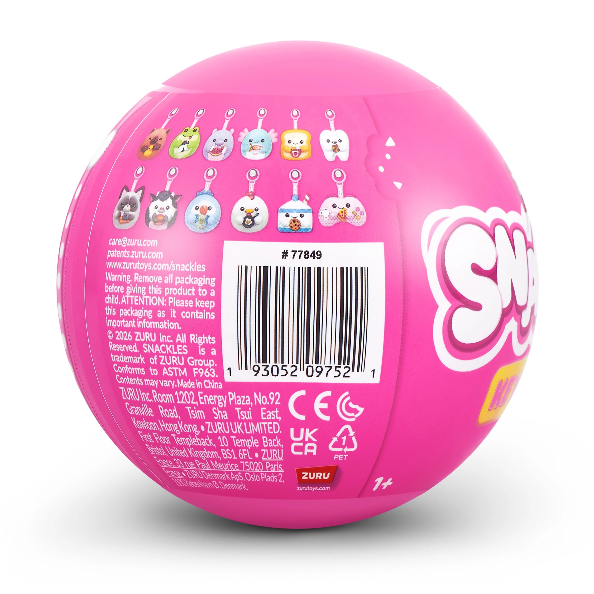 10 8cm Zuru Snackles Keychain Snackle, 10 of 10