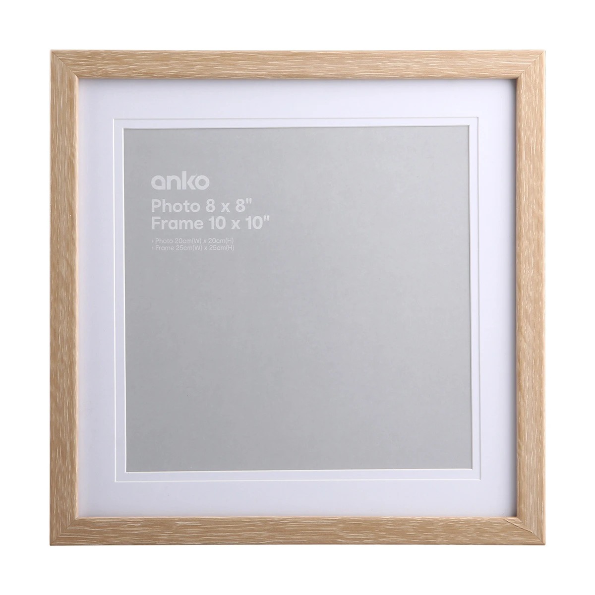 1 Photo Frame 8in. x 8in. Nice Oak Look, 1 of 2