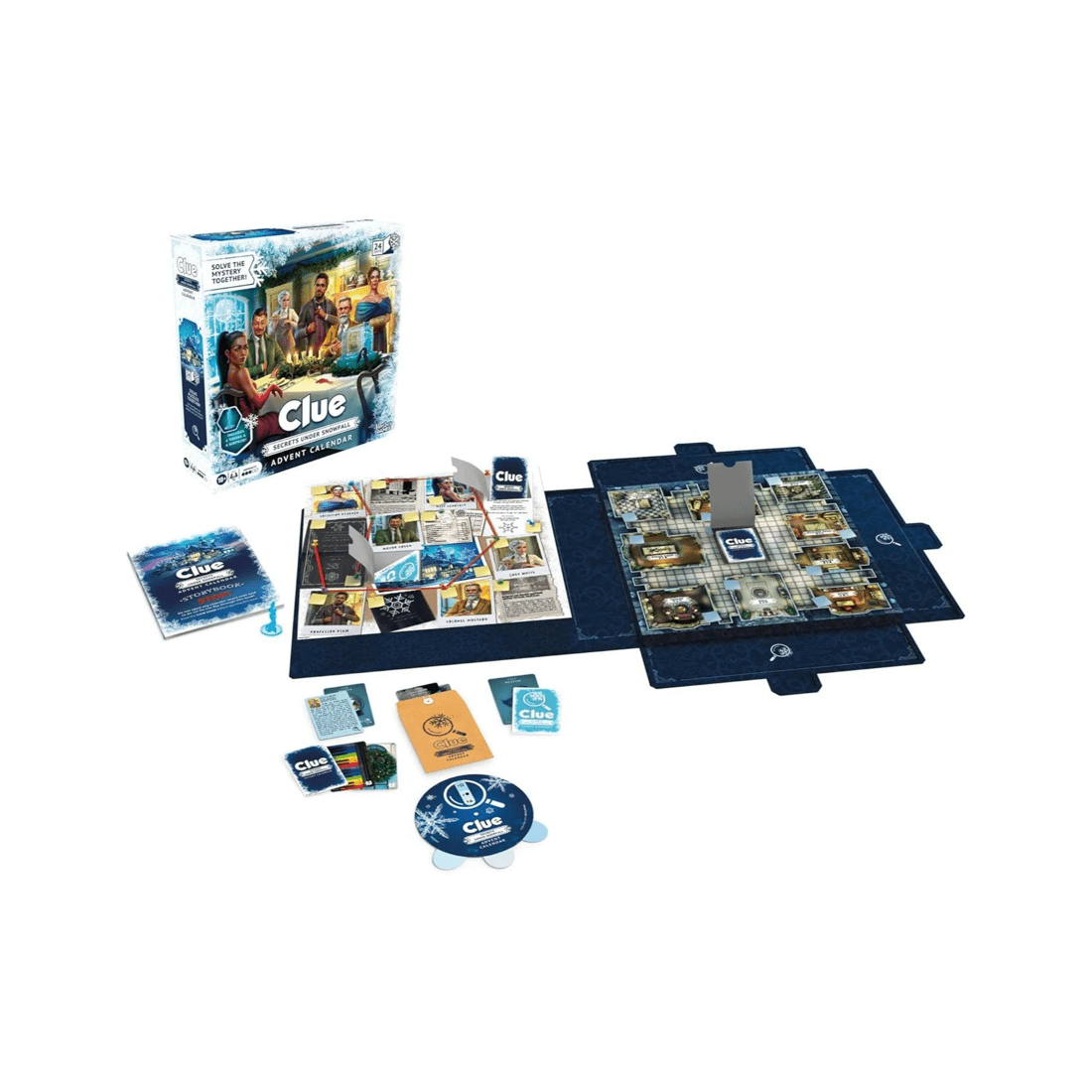 2 Hasbro Clue Advent Calendar: Secrets Under Snowfall Puzzle Game, 2 of 10